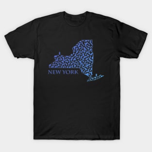 State of New York Maze T-Shirt